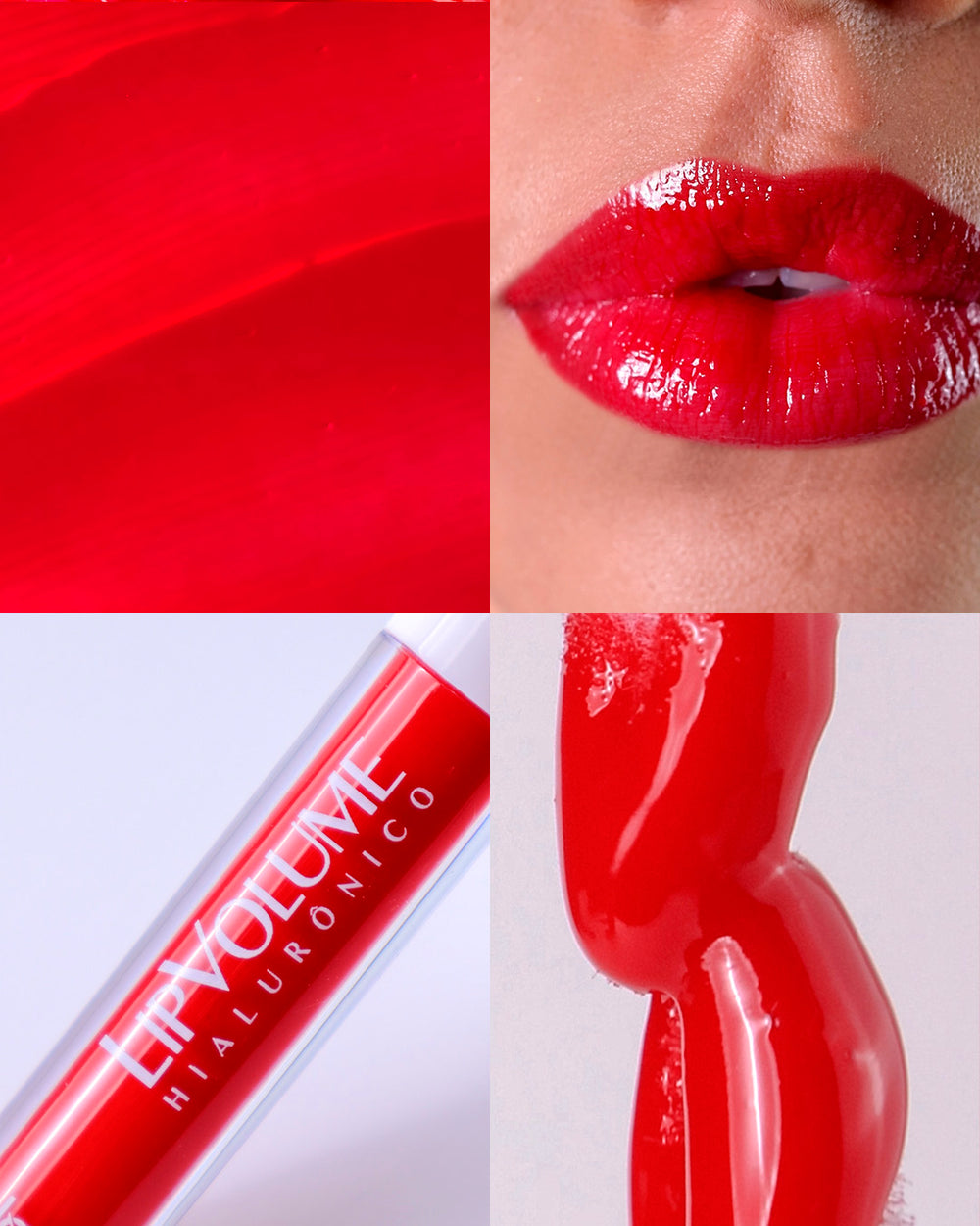 Lip Volume Hialurônico Vermelho Cereja